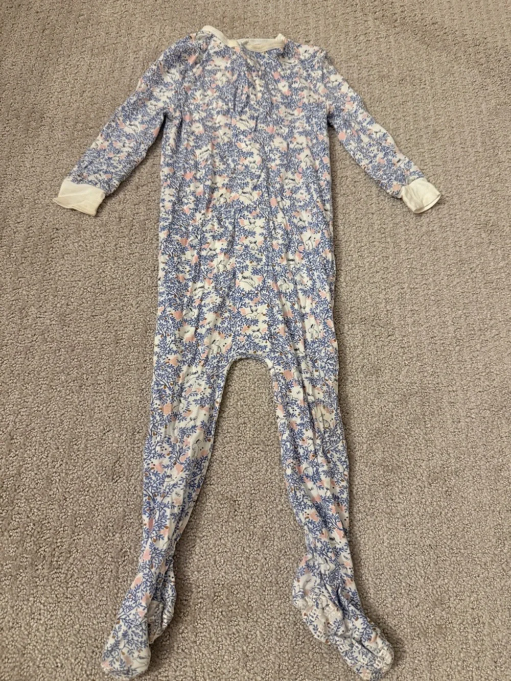 Magnetic Me Floral Footed One-Piece Pajamas